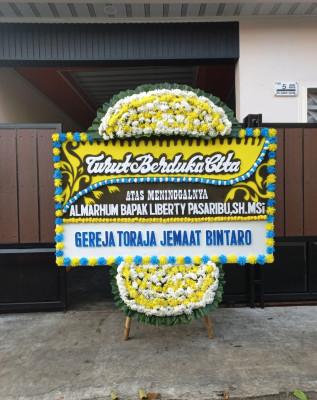 Papan Bunga Duka di Gandasari